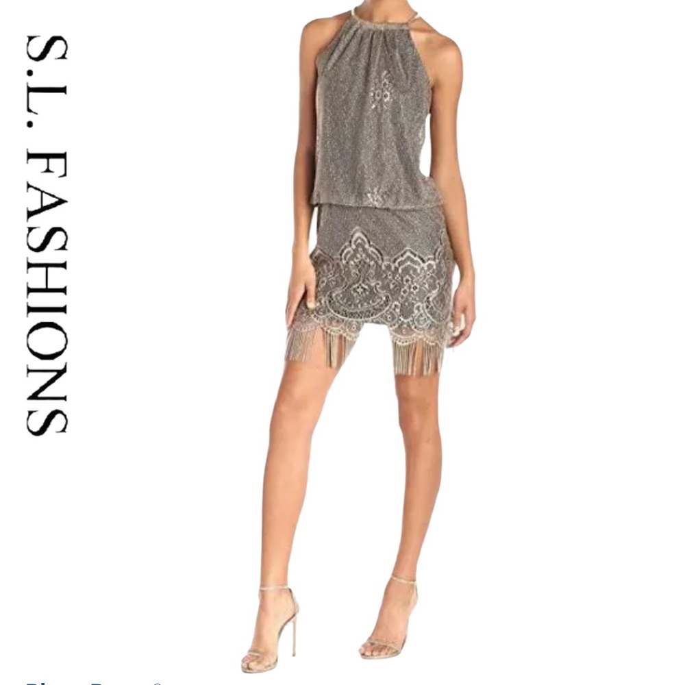 SL Fashion’s Women's Blouson Crochet Dress🛍